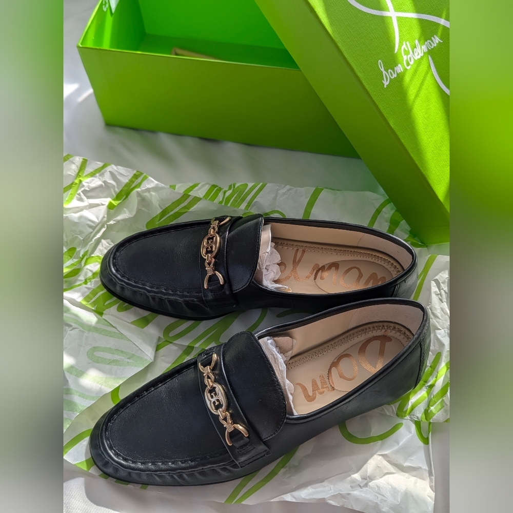 Sam Edelman Lucca Bit Black Loafers